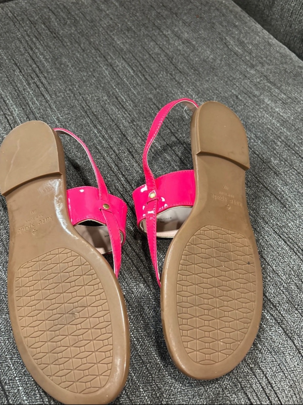 Kate Spade hot pink summer sandals 8 - Picture 4 of 4